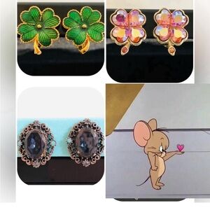 Bundle Clip On Earrings Vintage